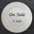 Wholesale 9 Inch Restaurant Hotel Party Catering Banquet Service Porcelain Plate Dish On Sale